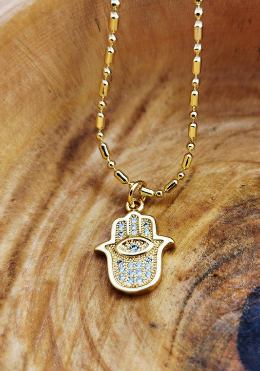 Hamsa Hand Necklace