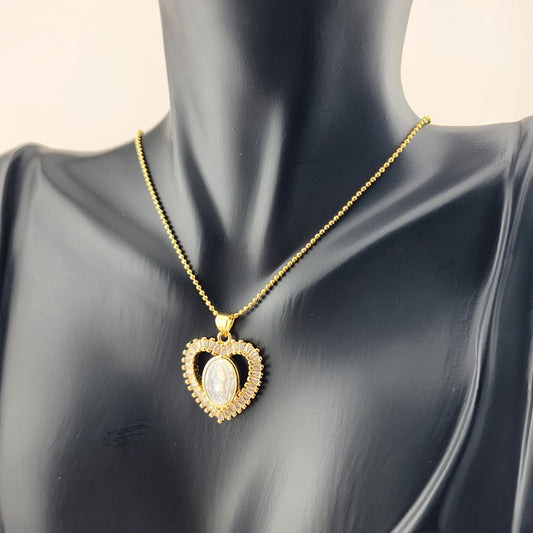 Heart of Grace – Our Lady of Guadalupe Heart Necklace