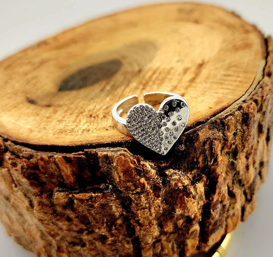 Two-Tone Sparkle Heart
