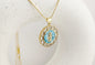 Baby Blue Mosaic Pendant