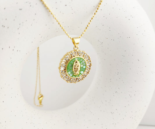 Green Mosaic Pendant