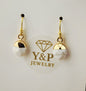 White Howlite Drop Earrings