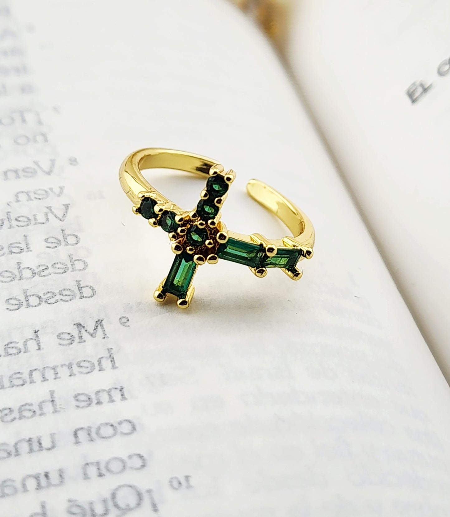 Green Cross Ring