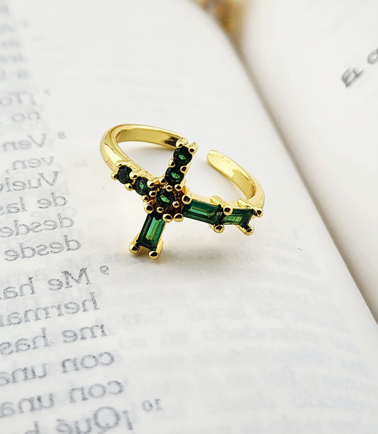 Green Cross Ring