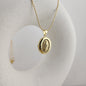 Our Lady of Guadalupe Locket Pendant – Gold Plated with Sparkling Accents