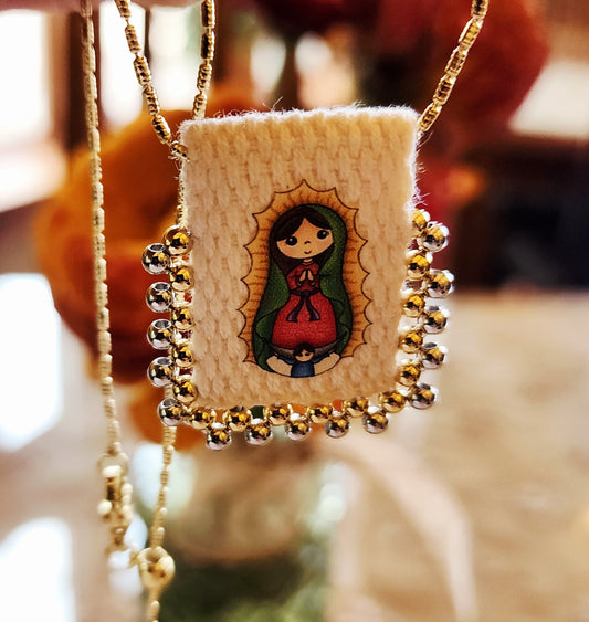 Our Lady of Guadalupe Scapular Necklace