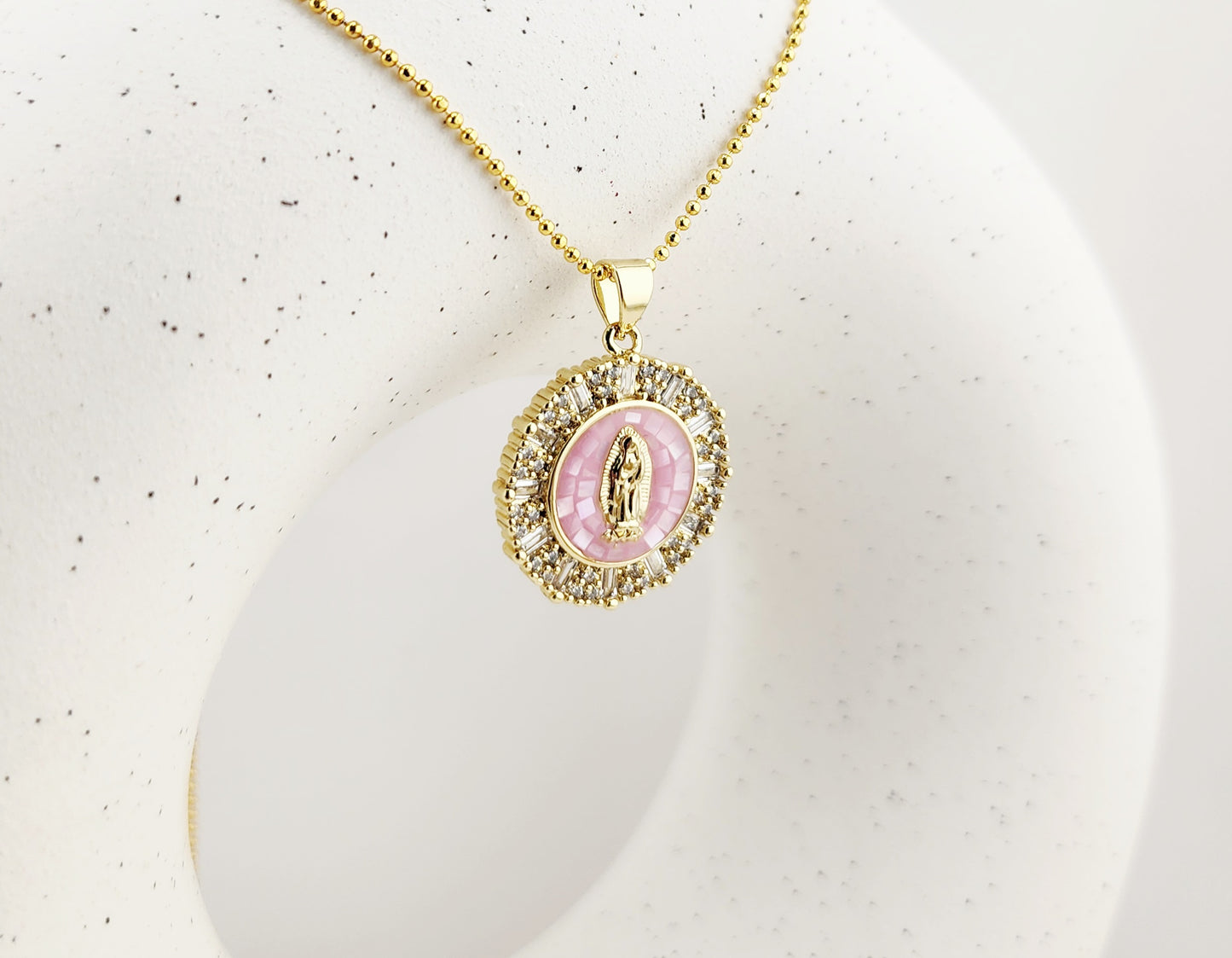 Pink Mosaic Pendant