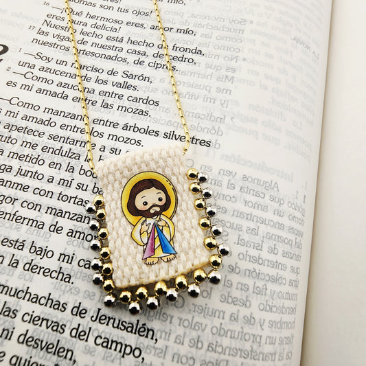 Divine Mercy Scapular Necklace