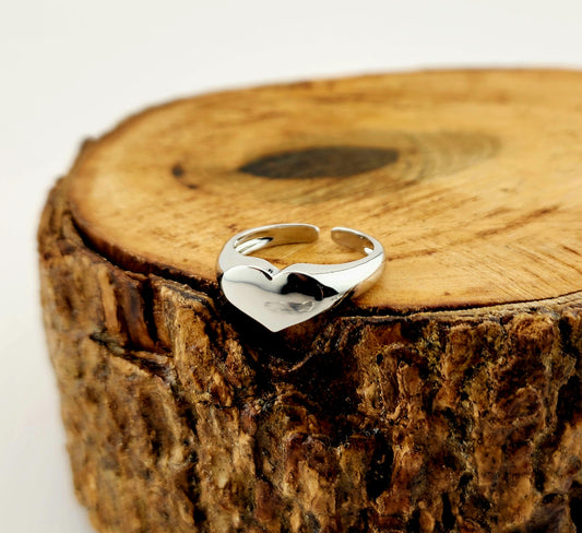 Classic Heart Adjustable Ring