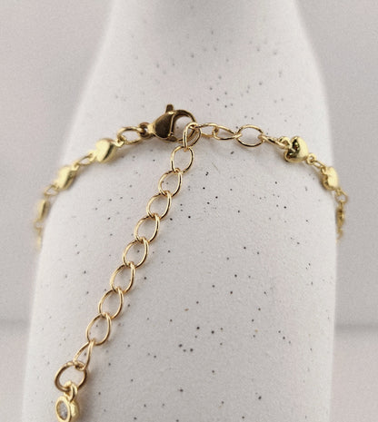 Goldplated cross bracelet